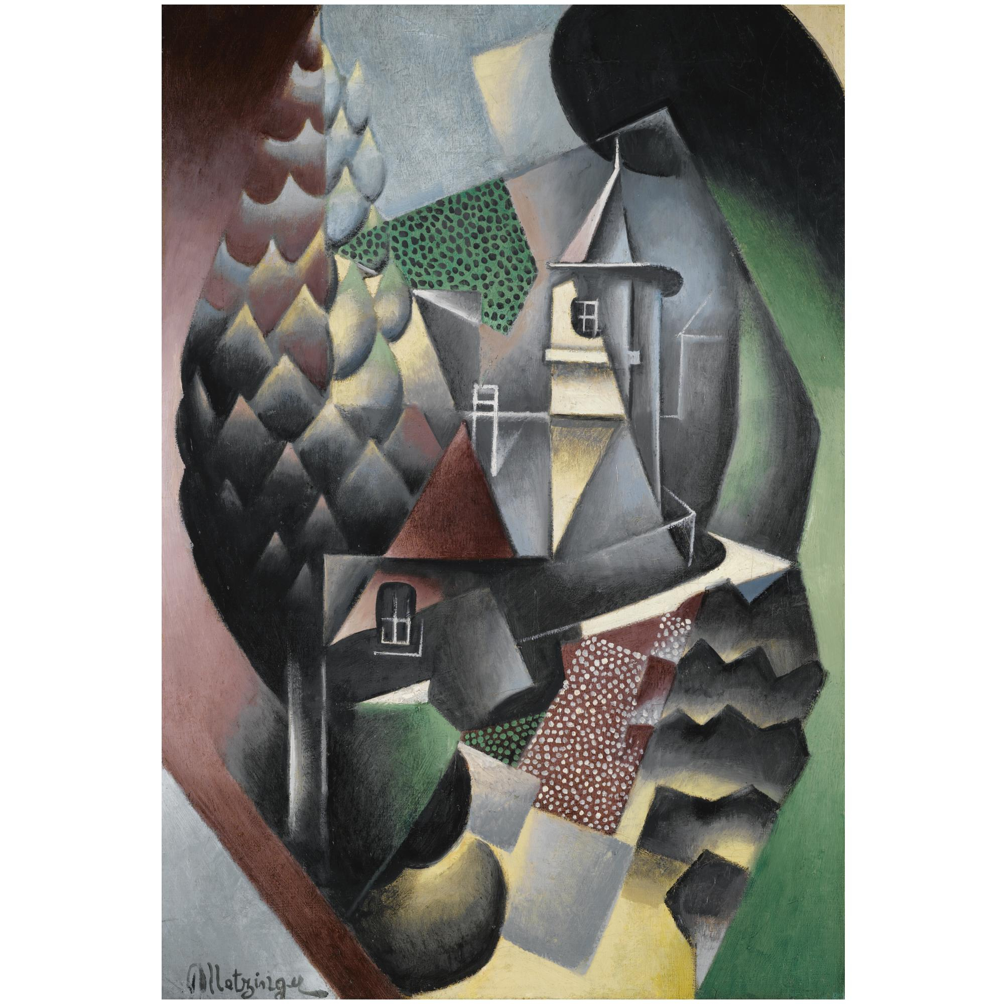 Jean Metzinger、Joueur de cartes、希少画集より Bonhams : Jean Metzinger (French, 1883-1956) Guitare