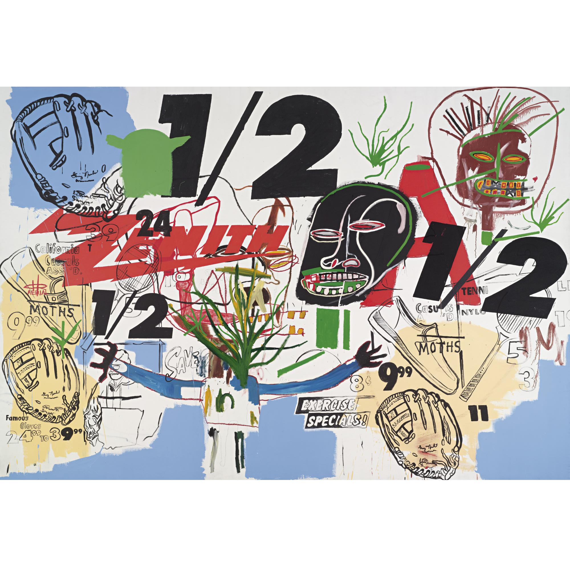版画 Jean-Michel Basquiat and Andy Warhol $18 M. Painting by Basquiat and Warhol Heads to Sotheby's