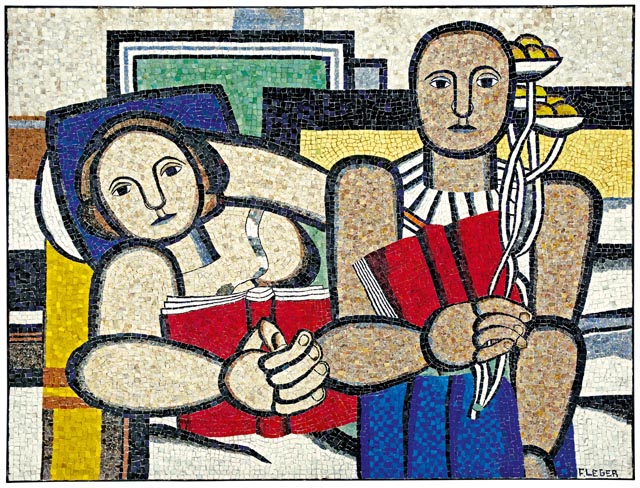 Fernand Léger(仏) 「The Three Musicians」 Three musicians, 1930 - Fernand Leger - WikiArt.org