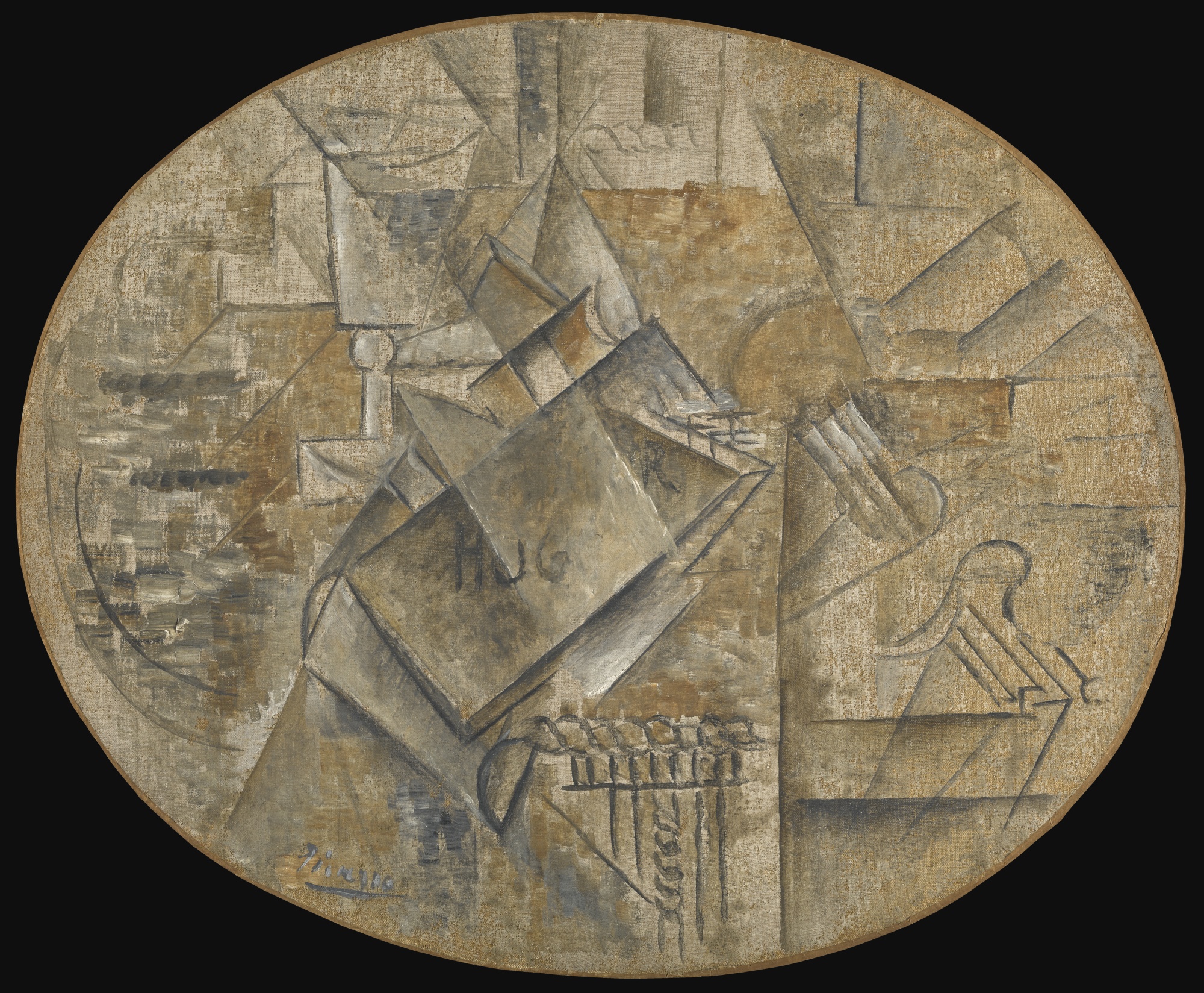 Palette, pinceaux, livre de Victor Hugo